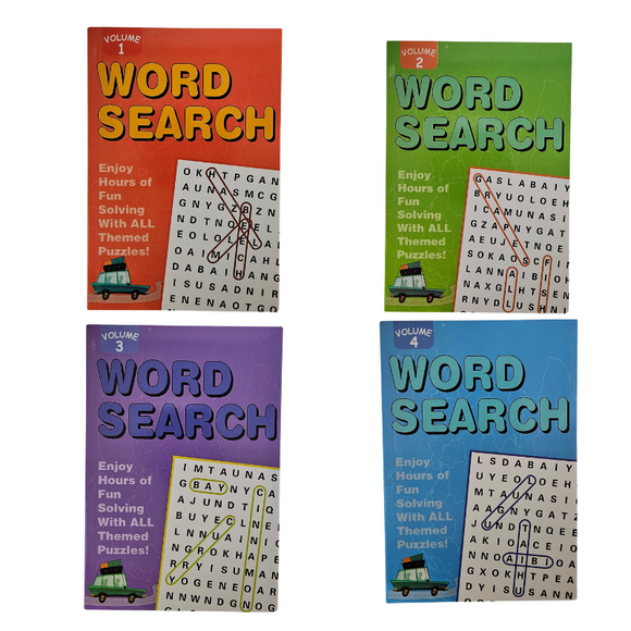 Set of 4 Word Search Books