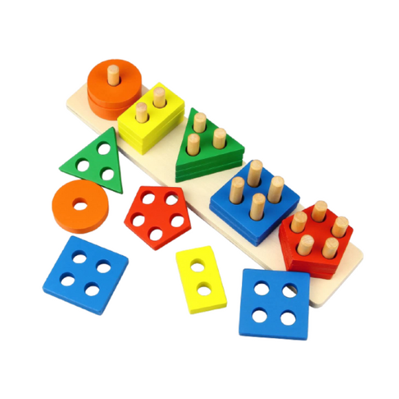Wooden Educational Shape Sorting Toy