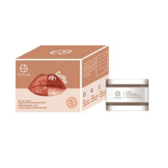 Estelin - 3 In 1 Set - Coffee Sugar Lip Scrub / Lip Mask / Lip Balm - Makeupsense