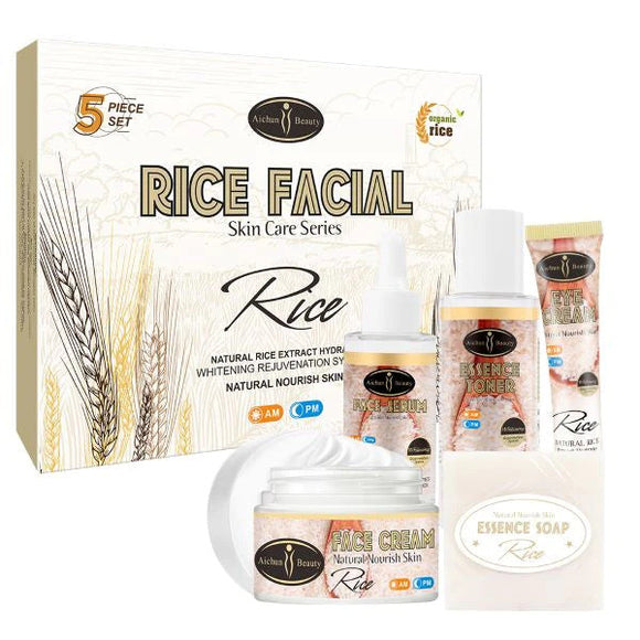 Rice Facial Skin Care Series Set 5pc