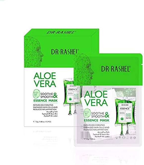 Pack of 5 - Dr. Rashel Aloe Vera Soothe Smooth & Essence Mask