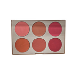 Pink Key P.R.O Sweet Cheek 6 Colors Blush Palette